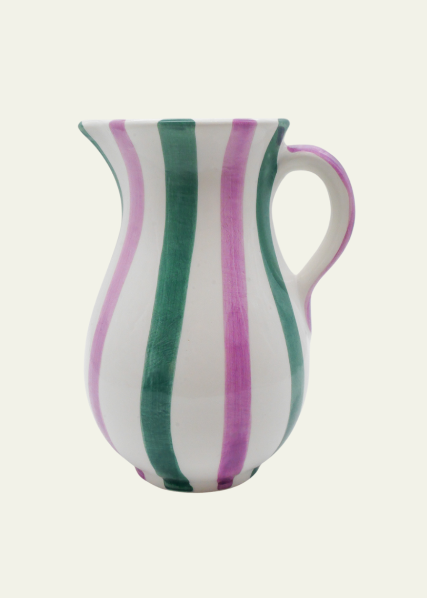 Ceramic Striped Jug in Playa