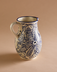 Ceramic Table Jug in Floral Blanca