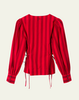 Damson Madder Charlize Blouse - Red Stripe