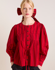 Damson Madder Charlize Blouse - Red Stripe