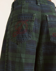 Damson Madder Felix Barrel Leg Jeans - Over Dye Check