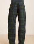 Damson Madder Felix Barrel Leg Jeans - Over Dye Check