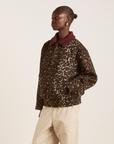 Damson Madder Pixie Bomber Jacket - Leopard