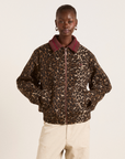 Damson Madder Pixie Bomber Jacket - Leopard