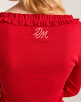 Damson Madder Varsha Cardigan - Cherry Red