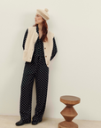 Emile et Ida Black Polka-Dot Pants
