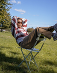 Emile et Ida Ecru & Brick Striped Rugby Sweat