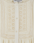 Emile et Ida Ecru Lace Blouse