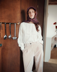 Emile et Ida Ecru Lace Blouse