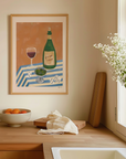 Frankie Penwill - Dominoes, Olives & Pinot Nior Fine Art Print