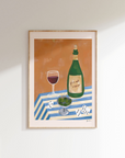 Frankie Penwill - Dominoes, Olives & Pinot Nior Fine Art Print