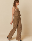 Indi & Cold Crochet Wide-Leg Trousers