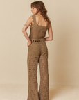 Indi & Cold Crochet Wide-Leg Trousers