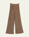 Indi & Cold Crochet Wide-Leg Trousers