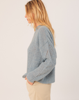 Indi & Cold Loose-Knit Wool Jumper in Powder Blue