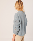 Indi & Cold Loose-Knit Wool Jumper in Powder Blue