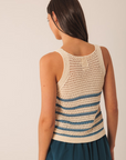 Indi & Cold Open-Knit Tank Top