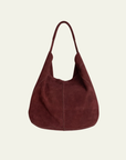 Indi & Cold Suede Leather Tote Bag - Garnet