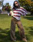 Indi & Cold Wide-Leg Cotton Twill Trousers