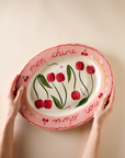 Limited Edition Cherry Serving Platter by Where There's Mud