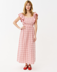 Maison Anana Ambre Red Check Dress