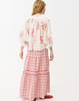 Maison Anana Dicky Red Check Skirt