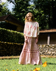 Maison Anana Dicky Red Check Skirt