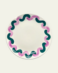 Onda Serving Plate in Lilac & Green