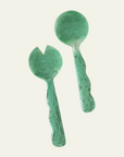 Resin Salad Server Pair in Green