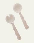 Resin Salad Server Pair in Vanilla