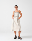 Seventy + Mochi Ella Dress in Ecru Denim