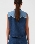 Seventy + Mochi Ari Waistcoat in Dark Vintage Scallop