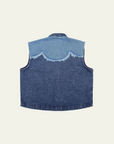 Seventy + Mochi Ari Waistcoat in Dark Vintage Scallop