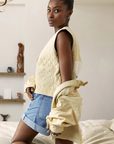 Seventy + Mochi Aria Vest in Mellow Yellow