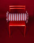 TBCo Cotton Cushion Cover in Lilac Stripe | Striped Bolster Cushion