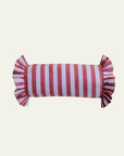 TBCo Cotton Cushion Cover in Lilac Stripe | Striped Bolster Cushion