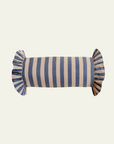 TBCo Cotton Cushion Cover in Navy Stripe | Striped Bolster Cushion