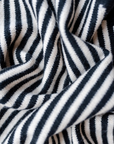 TBCo Merino Triangle Scarf in Black Stripe
