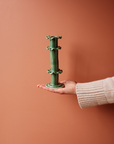 Frilly Ceramic Candlestick — Tall