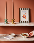 Frilly Ceramic Candlestick — Small