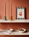 Frilly Ceramic Candlestick — Small