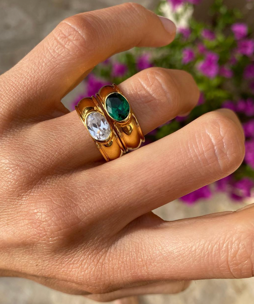 Shya London Jewellery Juniper Emerald Ring