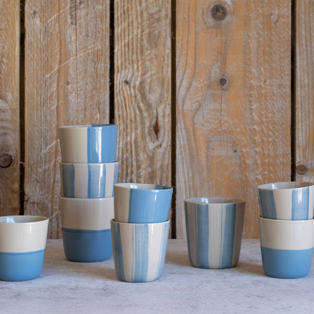 Kindred Mugs - Cornflower Beaker - Brushed Light Blue - Small (Set of 2)