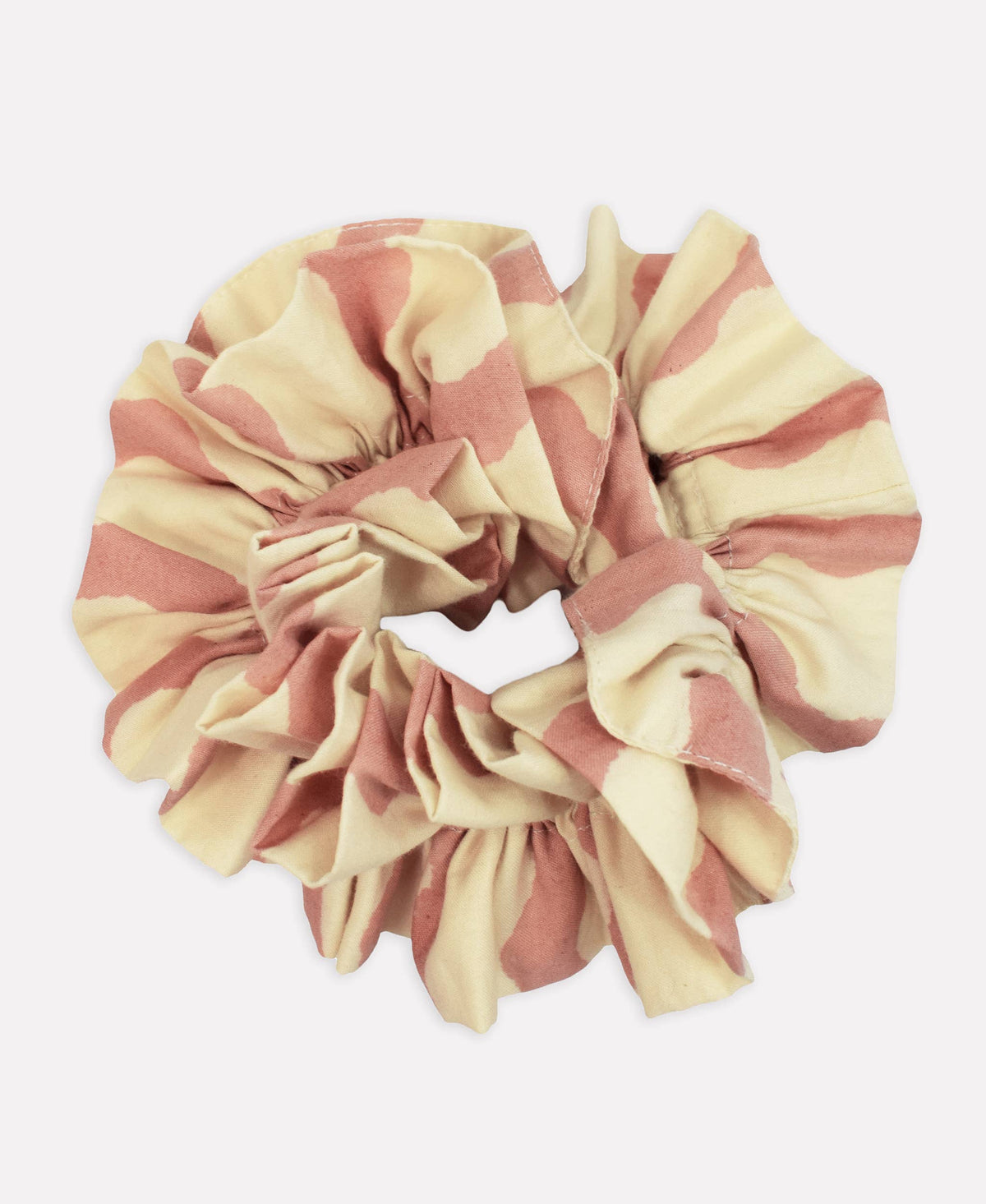 YONDER. - Cotton Ruffle Scrunchie - Ripple - Ice Cream
