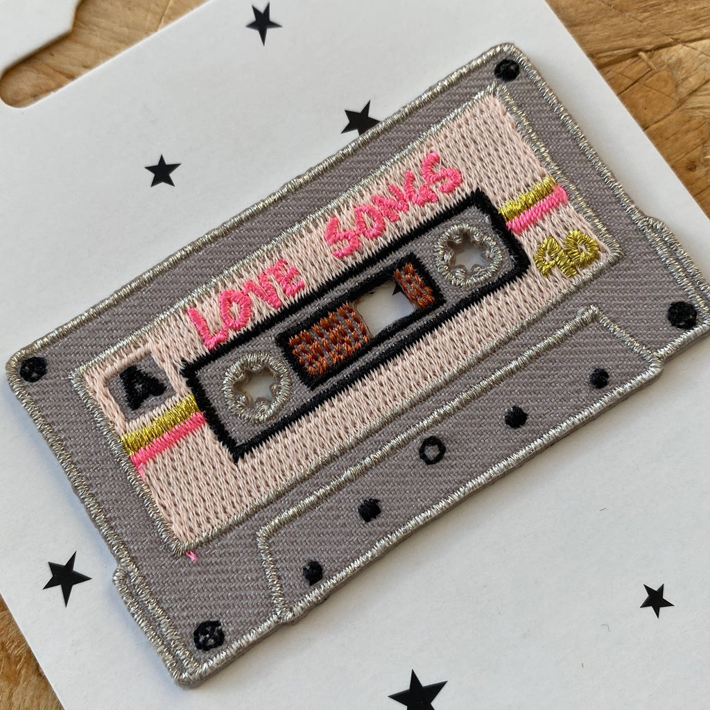 Petra Boase - Love Songs Tape Iron-On Embroidered Patch