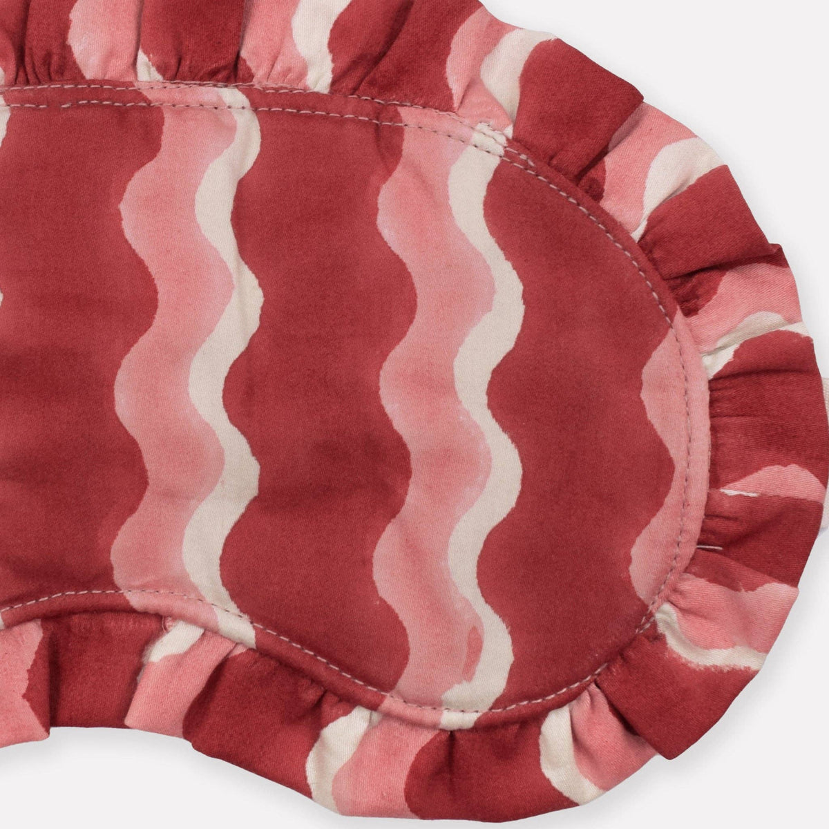 YONDER. - Organic Cotton Frill Eye Mask - Whirly - Jam