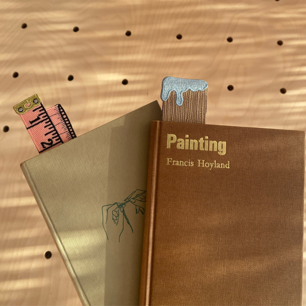 Petra Boase - Embroidered Fabric Bookmark – Brown Paintbrush