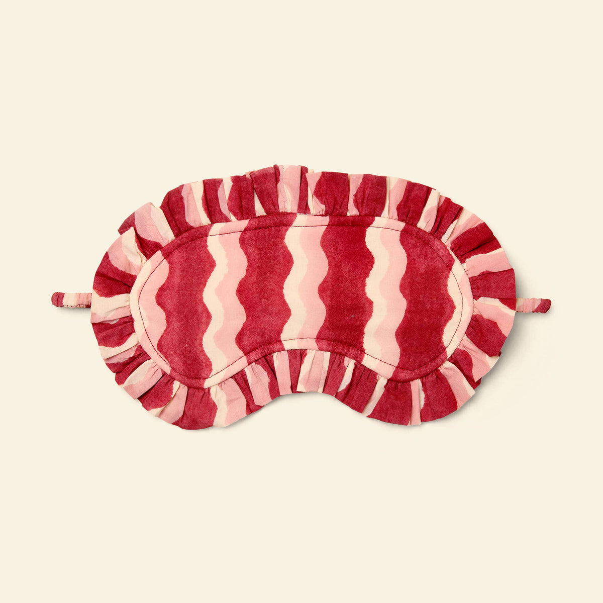 YONDER. - Organic Cotton Frill Eye Mask - Whirly - Jam