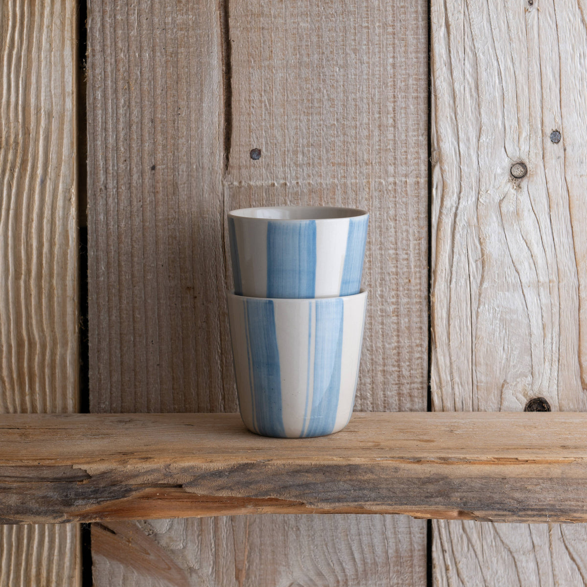 Kindred Mugs - Cornflower Beaker - Brushed Light Blue - Small (Set of 2)