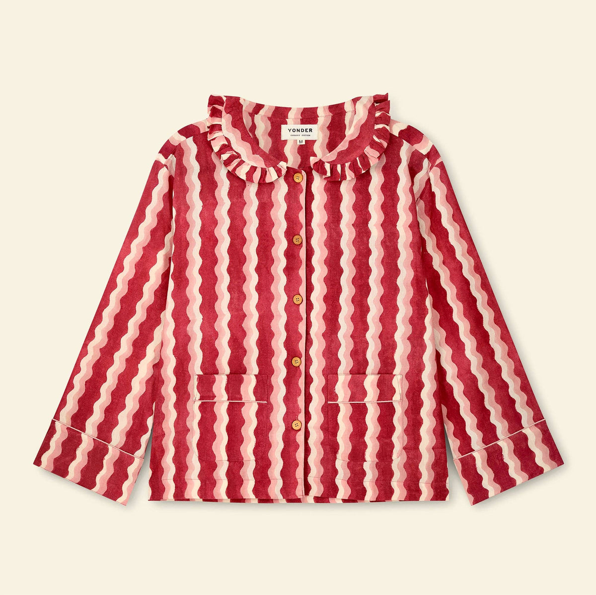 YONDER. - Women's Frill Pyjama Set - Whirly Jam